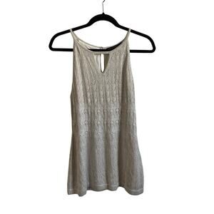 White House Black Market Matchback Sleeveless Halter Knit Sweater - Medium - NEW
